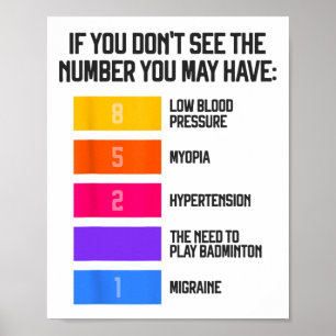 Affiche Mèmes Badminton Amusants Et Humoristiques Navette 