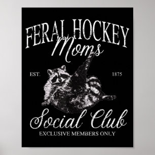 Affiche Mèmes de ratons laveurs du club social des mamans 