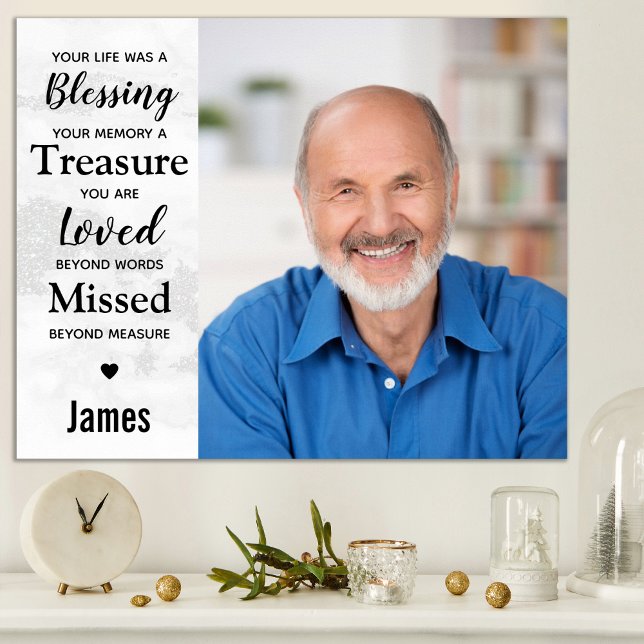 Affiche Mémoire de marbre moderne Cadeau de souvenir de re (Créateur téléchargé)