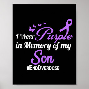 Affiche Mémoire de sensibilisation à l'overdose