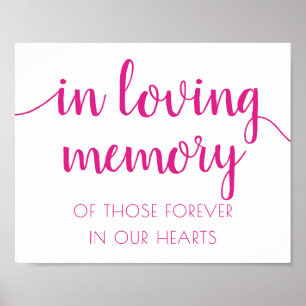 Affiche Mémoire simple d'amour   Hot Pink Memorial