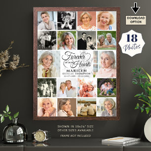 Affiche Mémorial 18 Photo Collage Forever dans nos coeurs