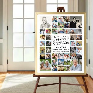 Affiche Mémorial 42 Photomontage À JAMAIS DANS NOS CŒURS P