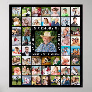Affiche Mémorial 48 Collage photo En mémoire des Noirs