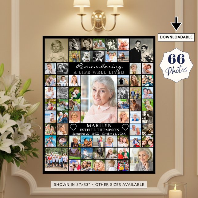 Affiche Memorial 66 Photo Collage (Créateur téléchargé)