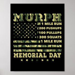 Affiche Mémorial américain du Défi d'entraînement Murph 20