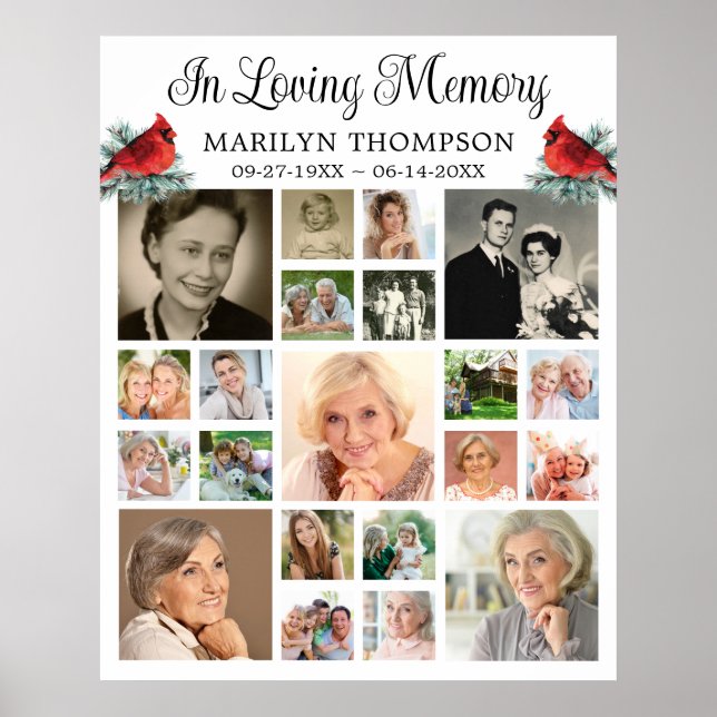 Affiche Mémorial Cardinal Pine 21 Collage de photos (Devant)