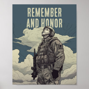 Affiche Mémorial Day Soldier