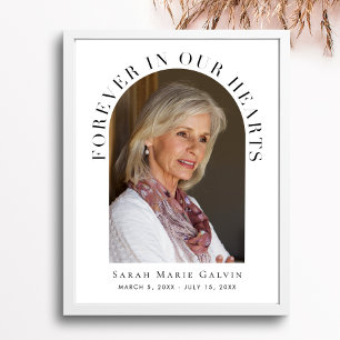 Affiche Mémorial de funérailles photo Forever In Our Heart