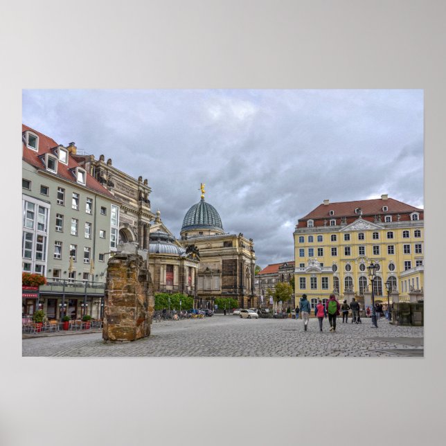 Affiche Mémorial de la Frauenkirche, Dresde, Allemagne (Devant)