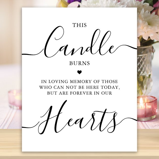 Affiche Mémorial de mariage À jamais dans nos cœurs Cette  (Créateur téléchargé)