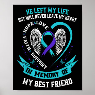 Affiche Mémorial de prévention du suicide des meilleurs am