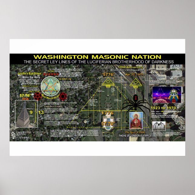Affiche Mémorial masonique de Washington - 5 (Devant)