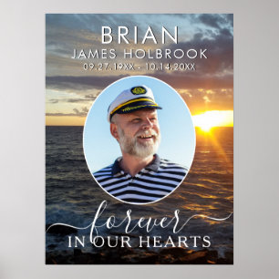 Affiche Memorial Ocean Sunset photo pour toujours dans nos