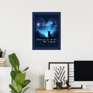 Affiche Mémorial personnalisé pour animal de compagnie