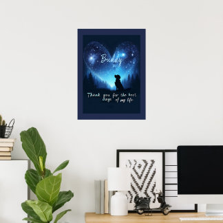 Affiche Mémorial personnalisé pour animal de compagnie