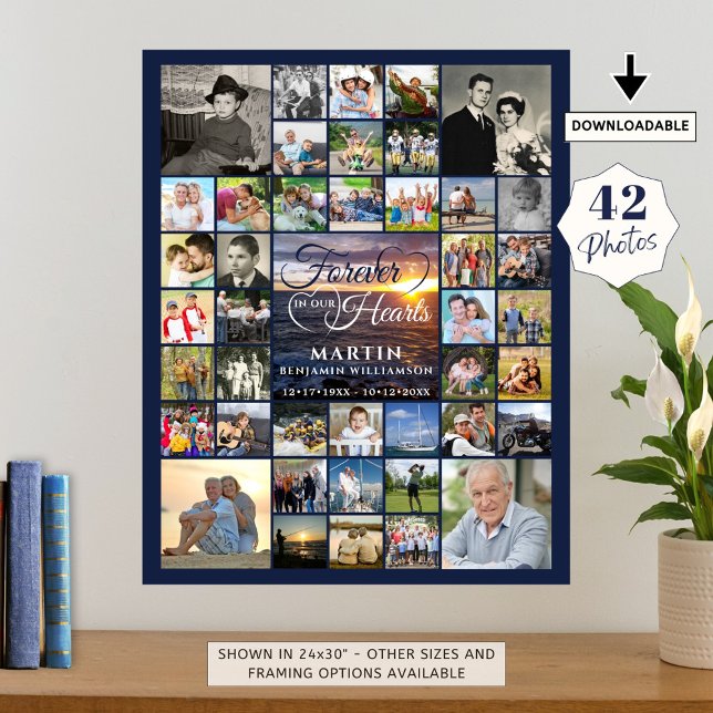 Affiche Mémorial Sunset 42 Photo À JAMAIS DANS NOS CŒURS (Créateur téléchargé)