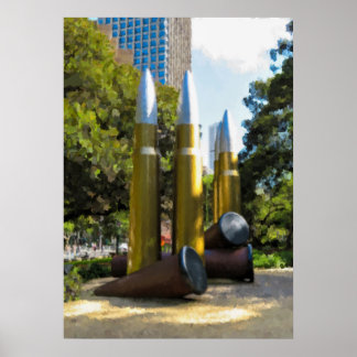 Affiche Mémorial vintage de Hyde Park à Sydney