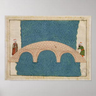 Affiche Memorie Turchesche' représentant le pont de Galata