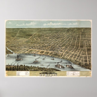 Affiche Memphis (Ruger) - 1870 BigMapBlog.com