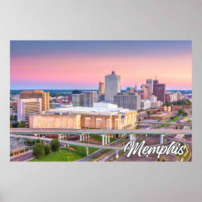 Affiche Memphis, Tennessee, États-Unis (Devant)
