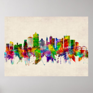 Affiche Memphis Tennessee Skyline