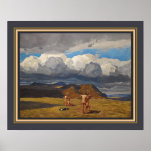 Affiche "Men & Mountains" 1909 Rockwell Kent