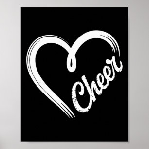 Affiche Menace de coeur Cheerleading Cheerleader