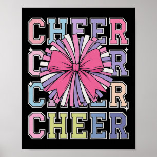 Affiche Menace de pom-pom girl cheerleading Groovy Cheer C