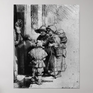 Affiche Mendiants sur le seuil d'une Chambre, 1648