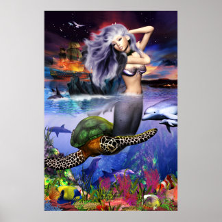 Affiche Menehune Mermaid (mise à jour)