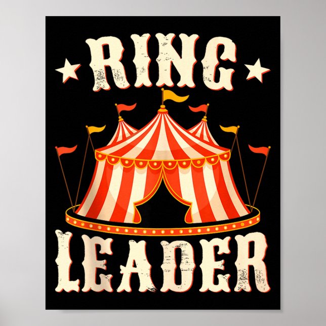Affiche Meneur de jeu - Amoureux du Cirque Monsieur Loyal  (Devant)
