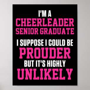 Affiche Meneuse de claque Cheerleading Acclamant Plus fièr
