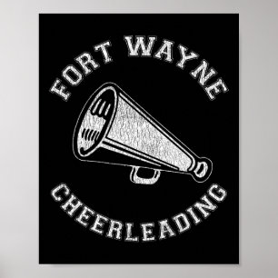 Affiche Meneuse de claque de Fort Wayne en détresse Rétro