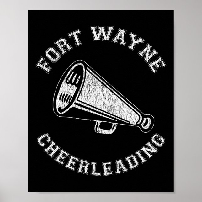 Affiche Meneuse de claque de Fort Wayne en détresse Rétro  (Devant)