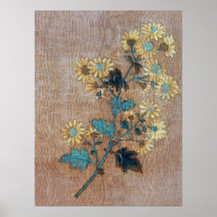 Affiche Mengfu - Dix chrysanthèmes