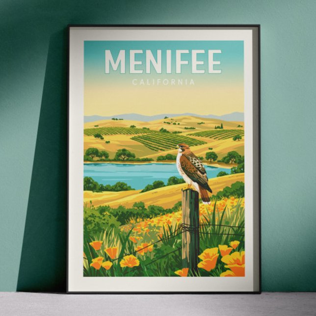 Affiche Menifee Californie vintage (Créateur téléchargé)
