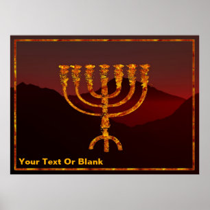 Affiche Menorah de Moshe