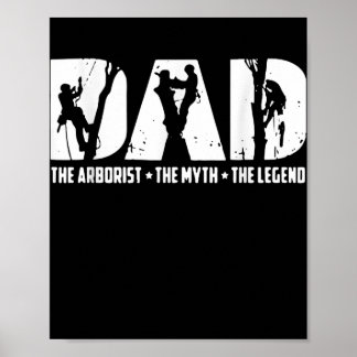 Affiche Mens Arboriste Papa L'Arboriste Le Mythe Le Mythe