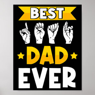 Affiche Mens ASL Langue des signes Sourds Sensibilisation 