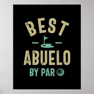 Affiche Mens Best Abuelo Par Par Par Grand-Père