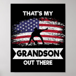 Affiche Mens C'est mon petit-fils là-bas American Footbal