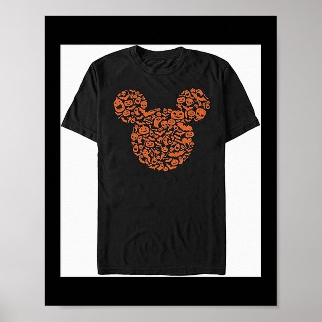 Affiche Mens Characters Mouse Ears Halloween Icons  (Devant)