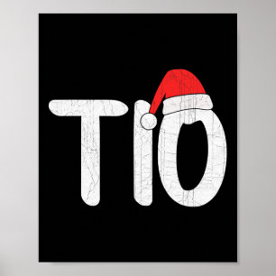 Affiche Mens Christmas Santa Hat Matching Family Tio Xmas