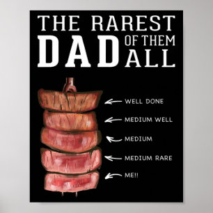 Affiche Mens Drôle Bbq Rarement Meilleur Père Grill Barbec