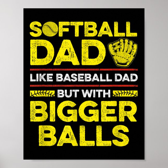 Affiche Mens Fastpitball Softball Devis Pour Votre Da De S (Devant)