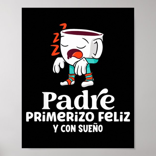 Affiche Mens Funny Spanish Announcing Pregnancy Baby New D (Devant)