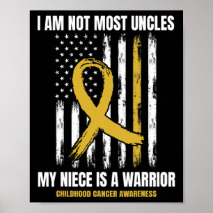 Affiche Mens Gold Sensibilisation au cancer chez l'enfant 
