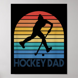 Affiche Mens Hockey Dad Field Hockey Player Father Coach V