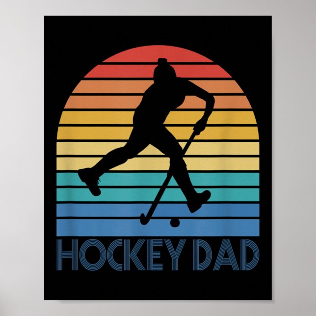 Affiche Mens Hockey Dad Field Hockey Player Father Coach V (Devant)